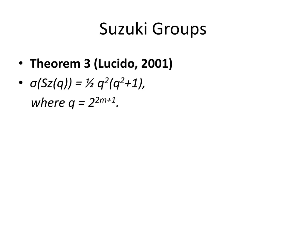 suzuki groups