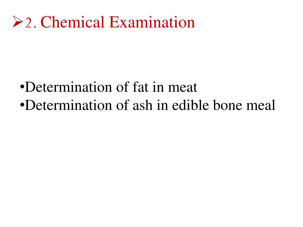 2 chemical examination