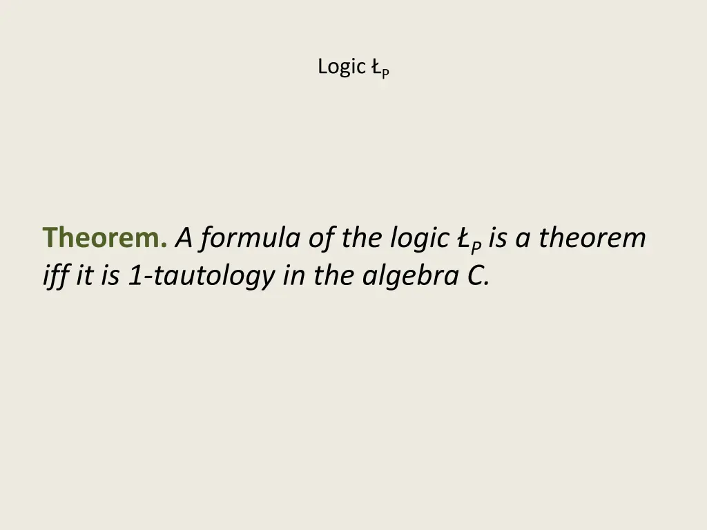 logic p 1