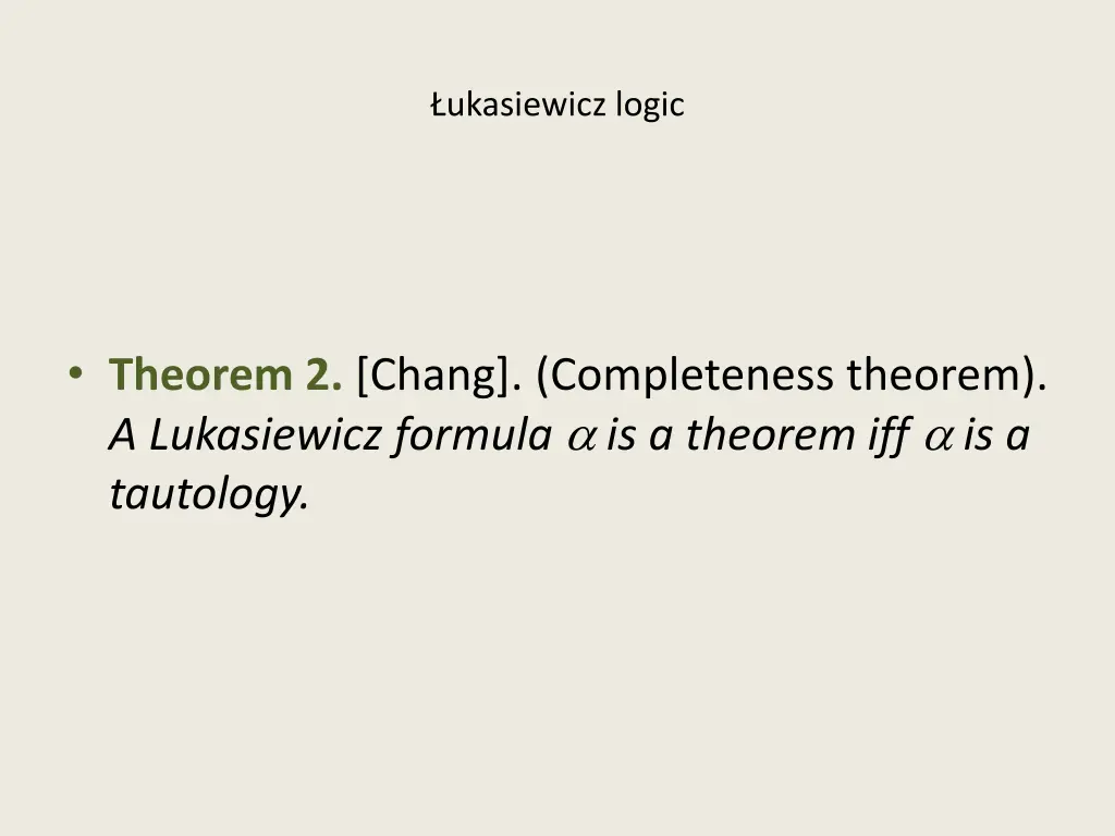 ukasiewicz logic 1