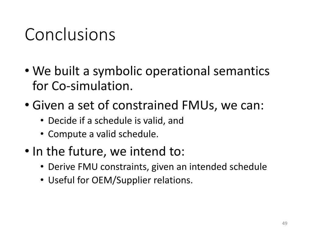 conclusions 1