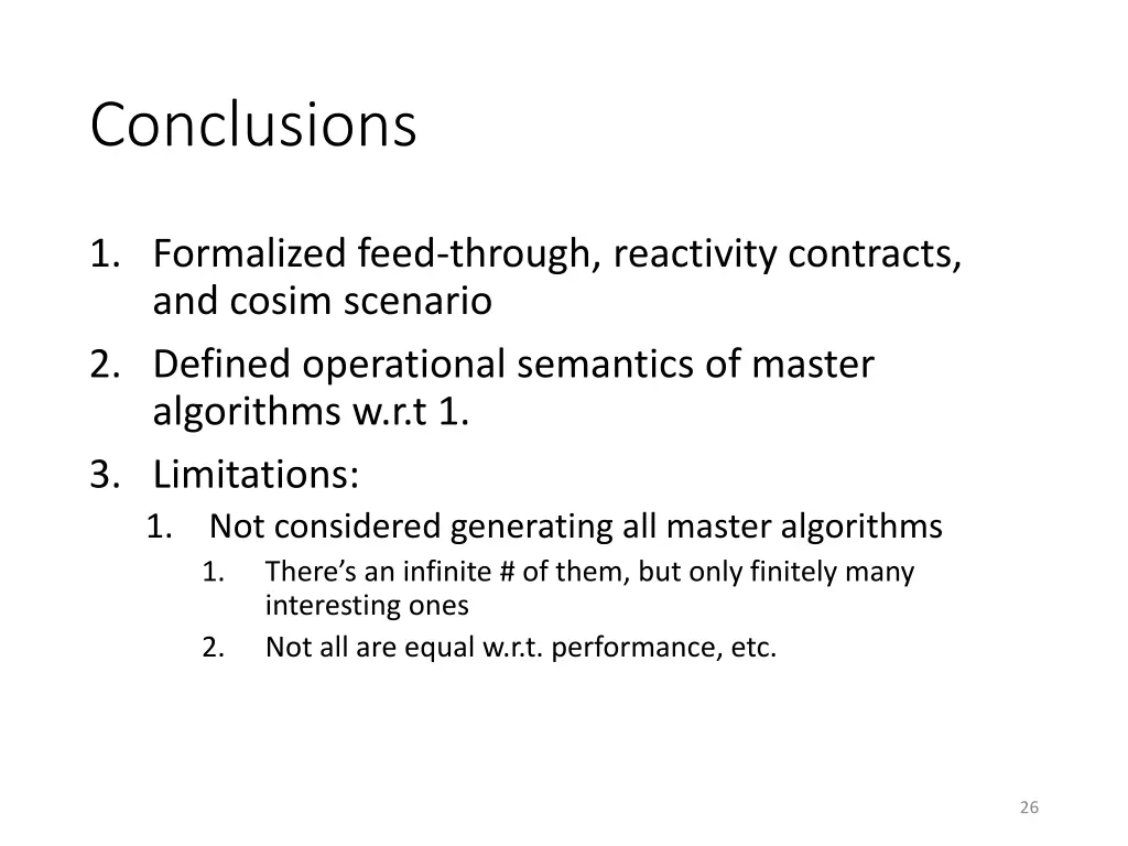 conclusions