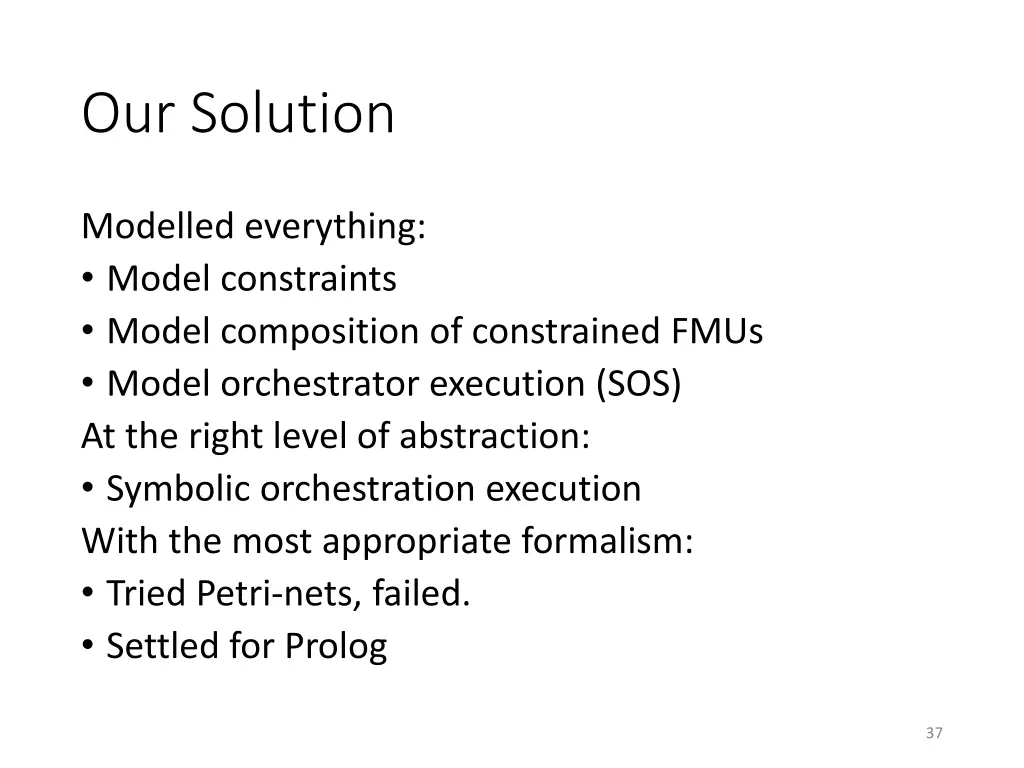 our solution