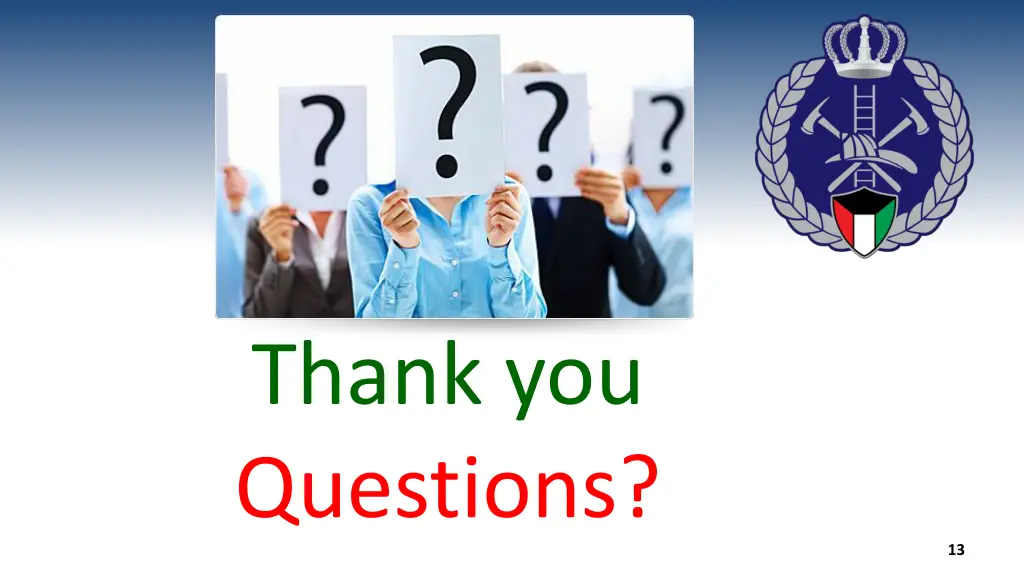 thank you questions