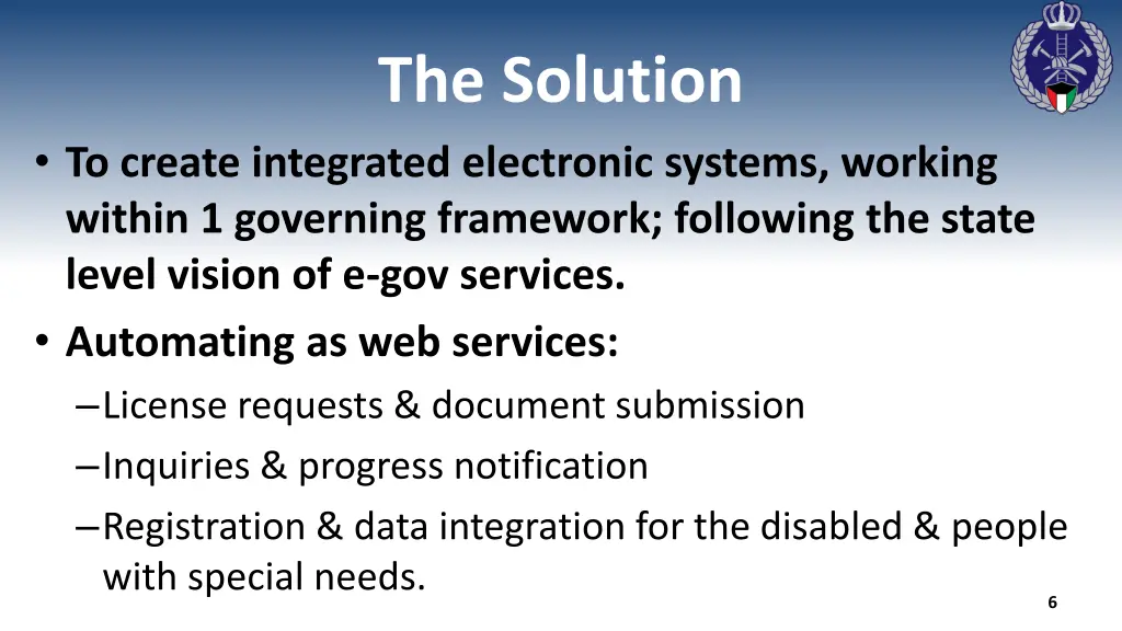 the solution