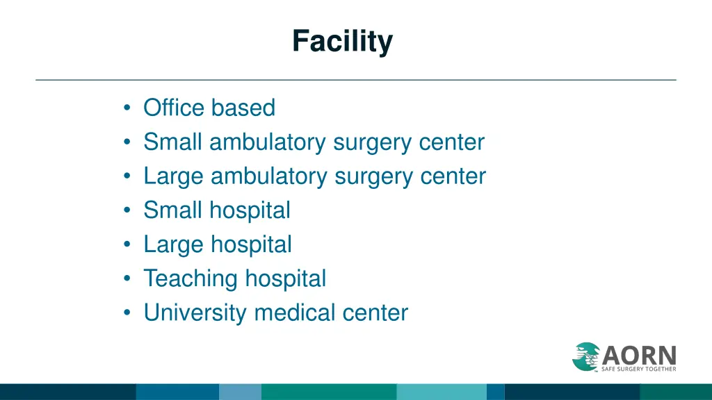facility