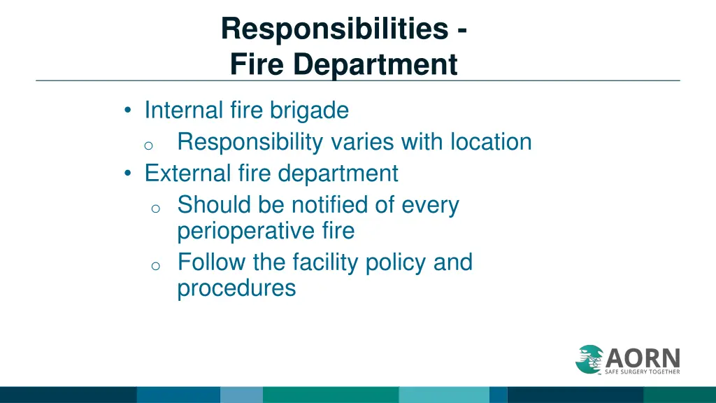 responsibilities fire department