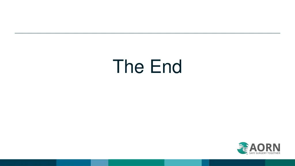 the end