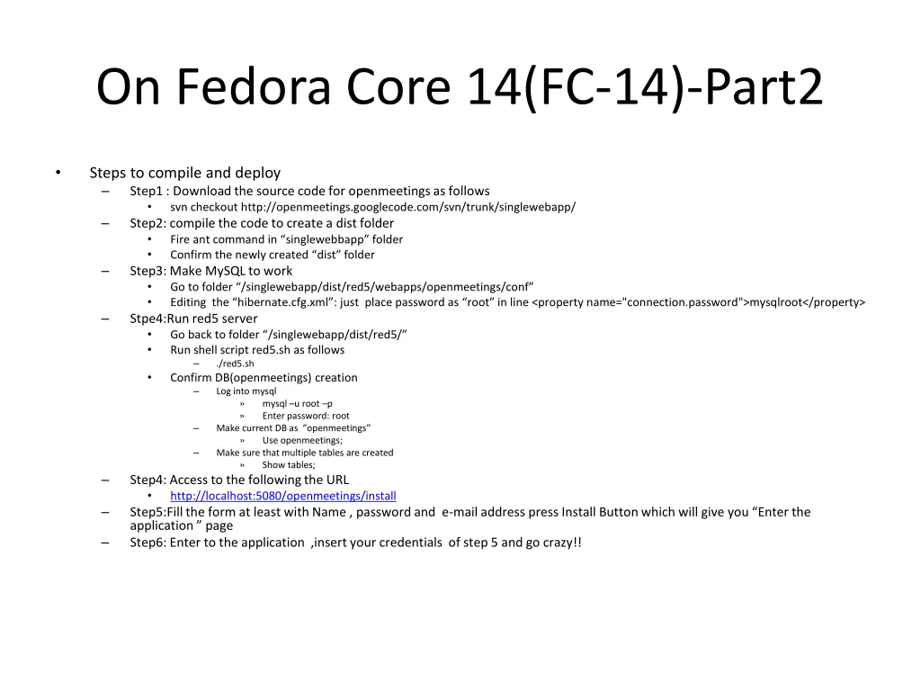 on fedora core 14 fc 14 part2