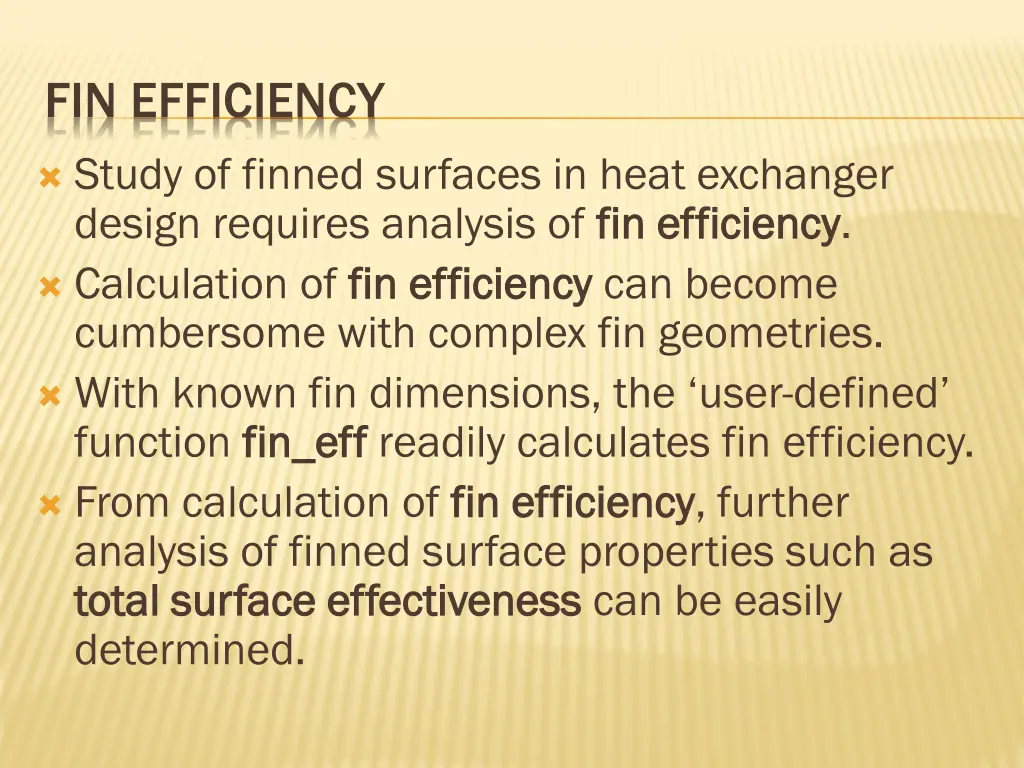 fin efficiency 1