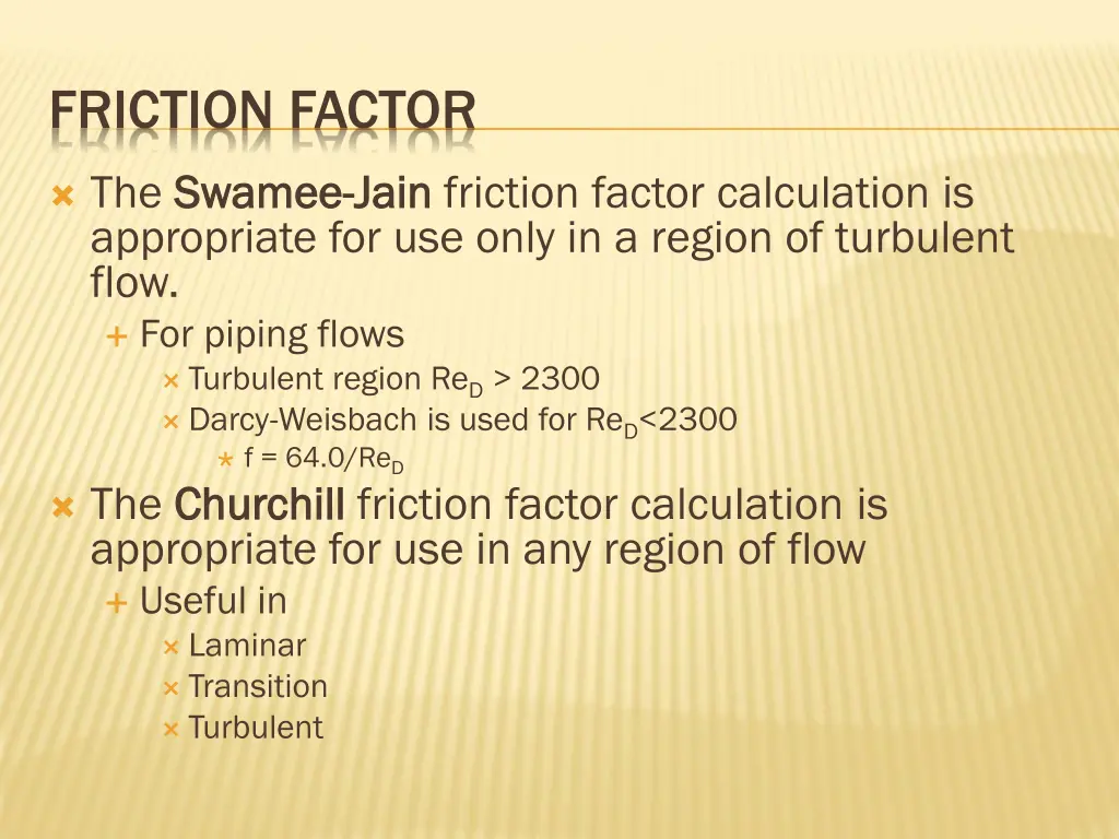 friction factor 1