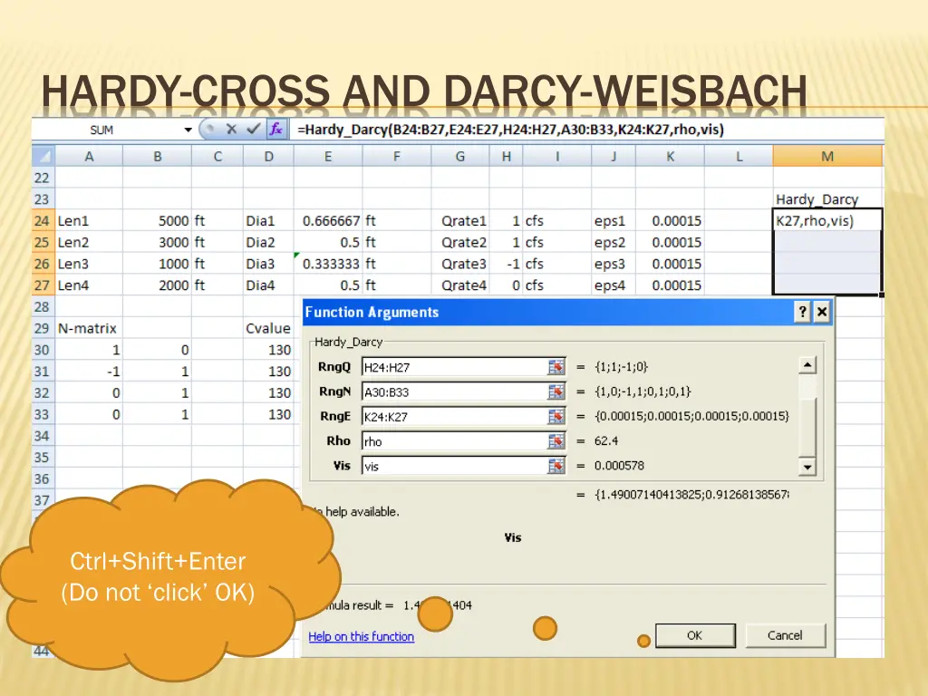 hardy cross and darcy weisbach 2
