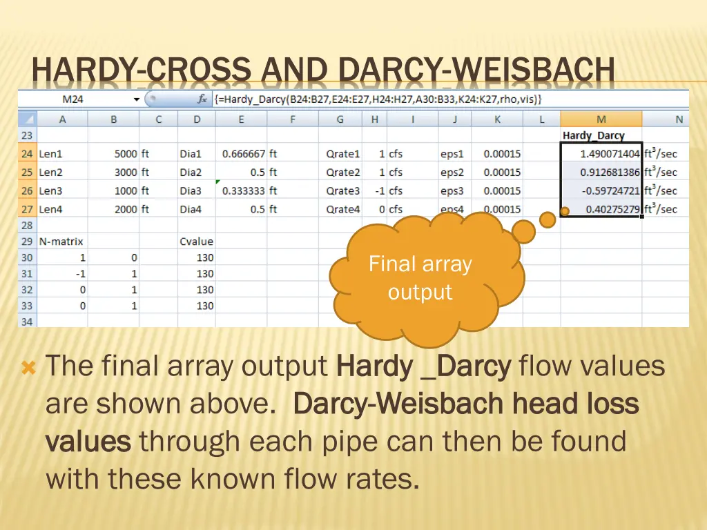hardy cross and darcy weisbach 3