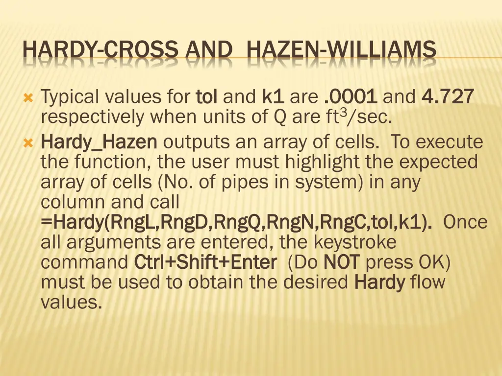 hardy cross and hazen williams 1