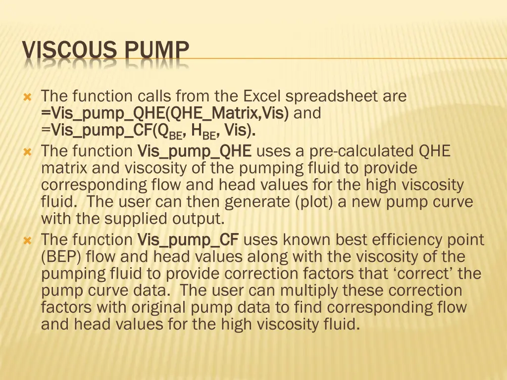 viscous pump