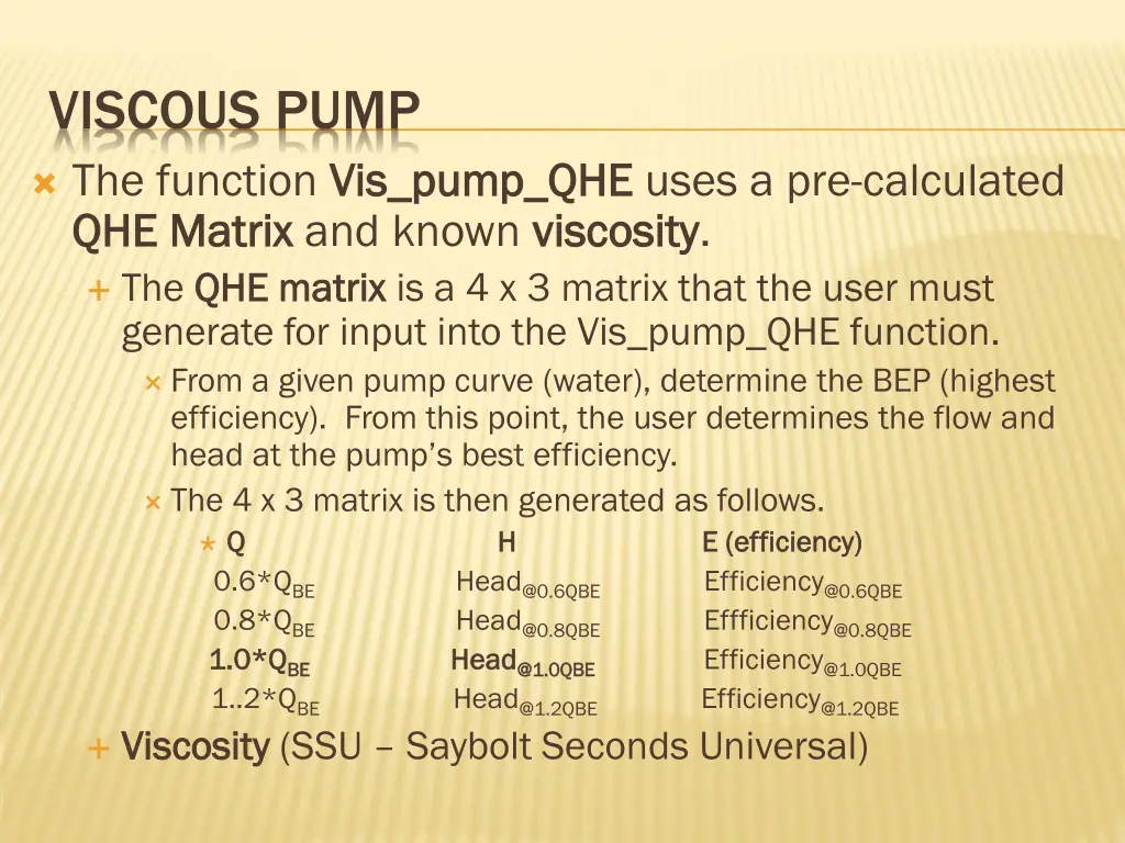 viscous pump the function vis pump qhe vis pump