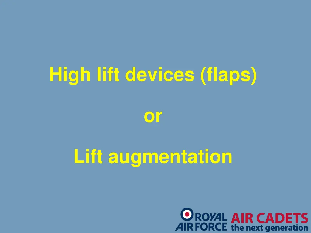 high lift devices flaps