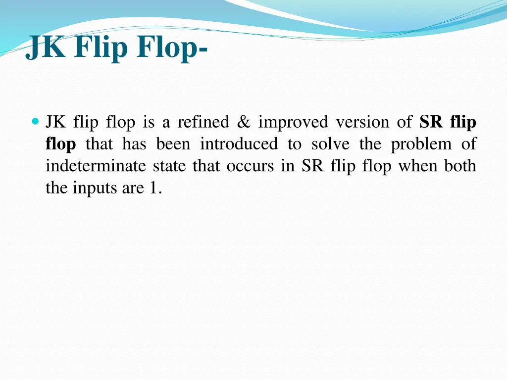 jk flip flop