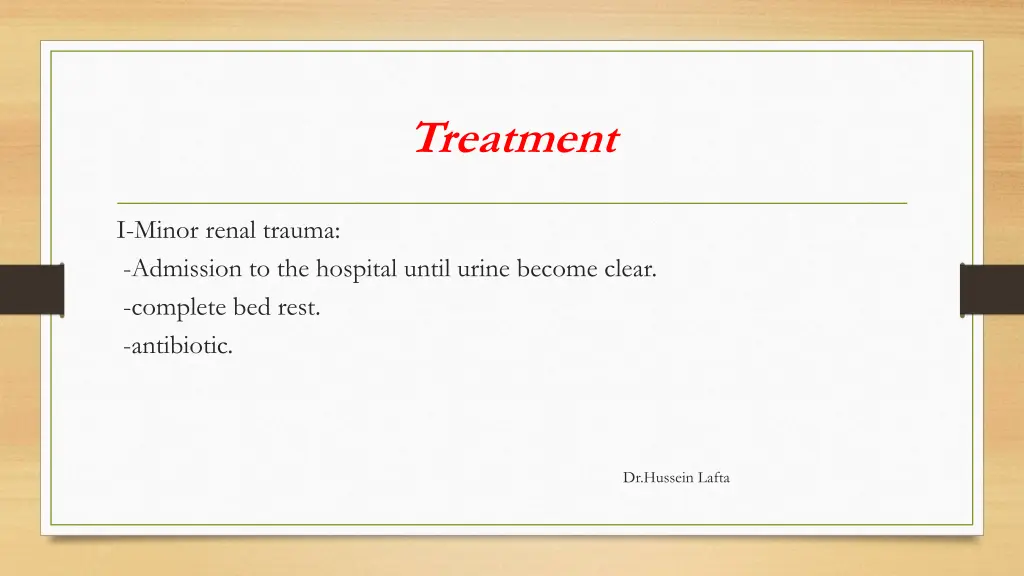 treatment