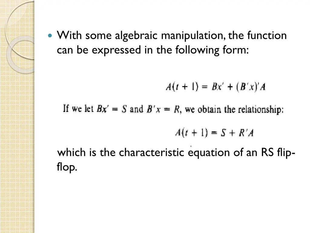 with some algebraic manipulation the function