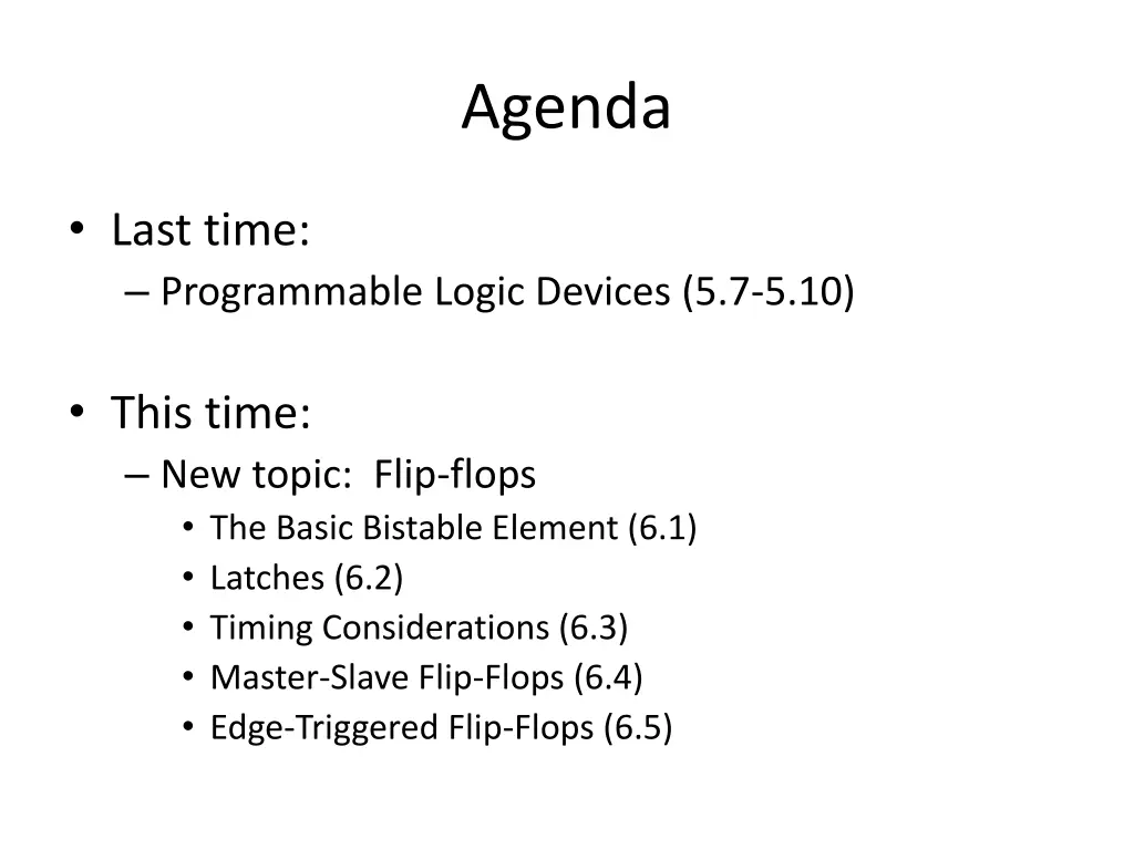 agenda