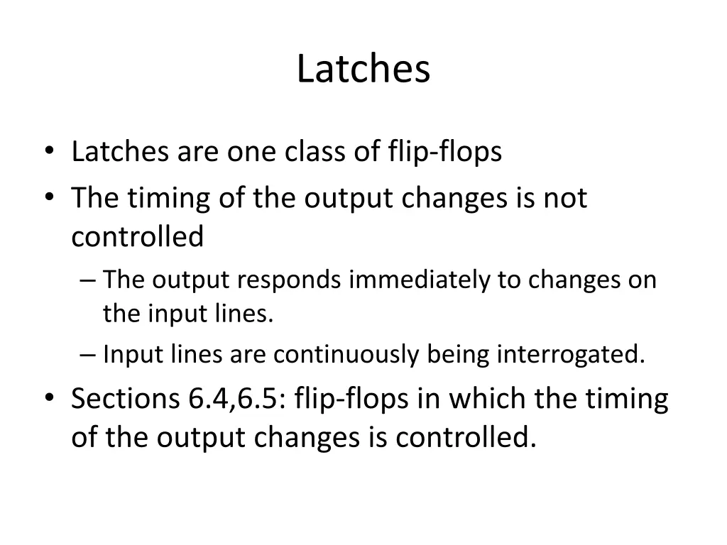 latches