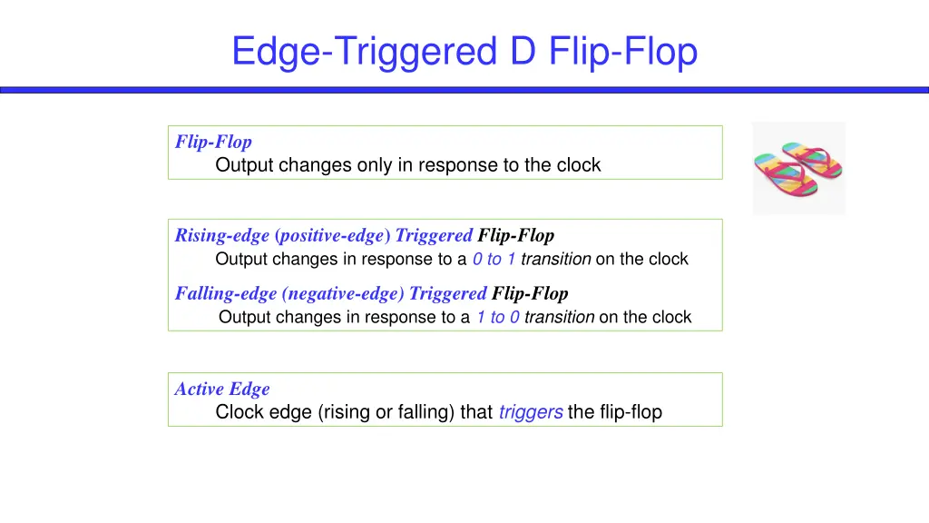 edge triggered d flip flop