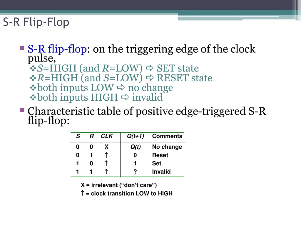 s r flip flop