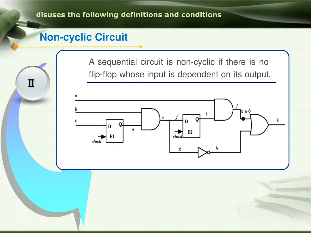 disuses the following definitions and conditions