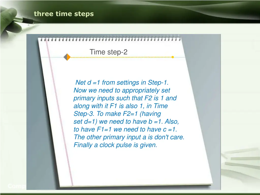 three time steps 1