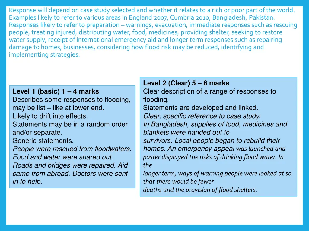 response will depend on case study selected 1