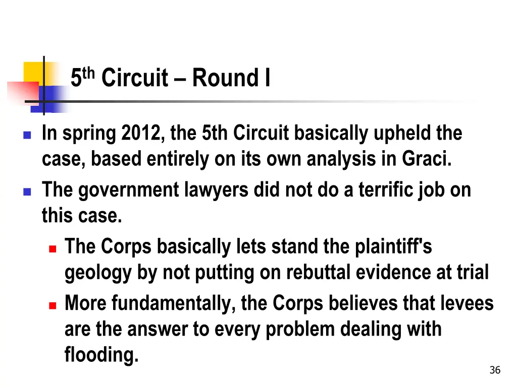 5 th circuit round i