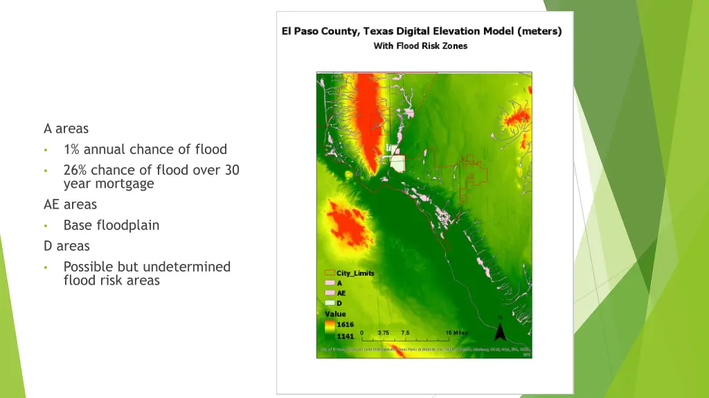 a areas 1 annual chance of flood 26 chance