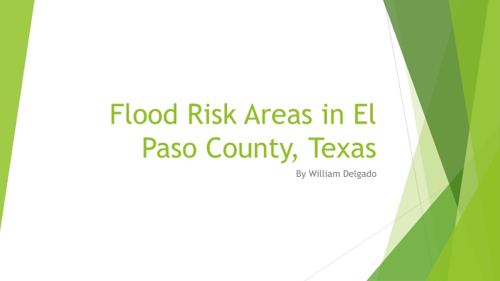 flood risk areas in el paso county texas