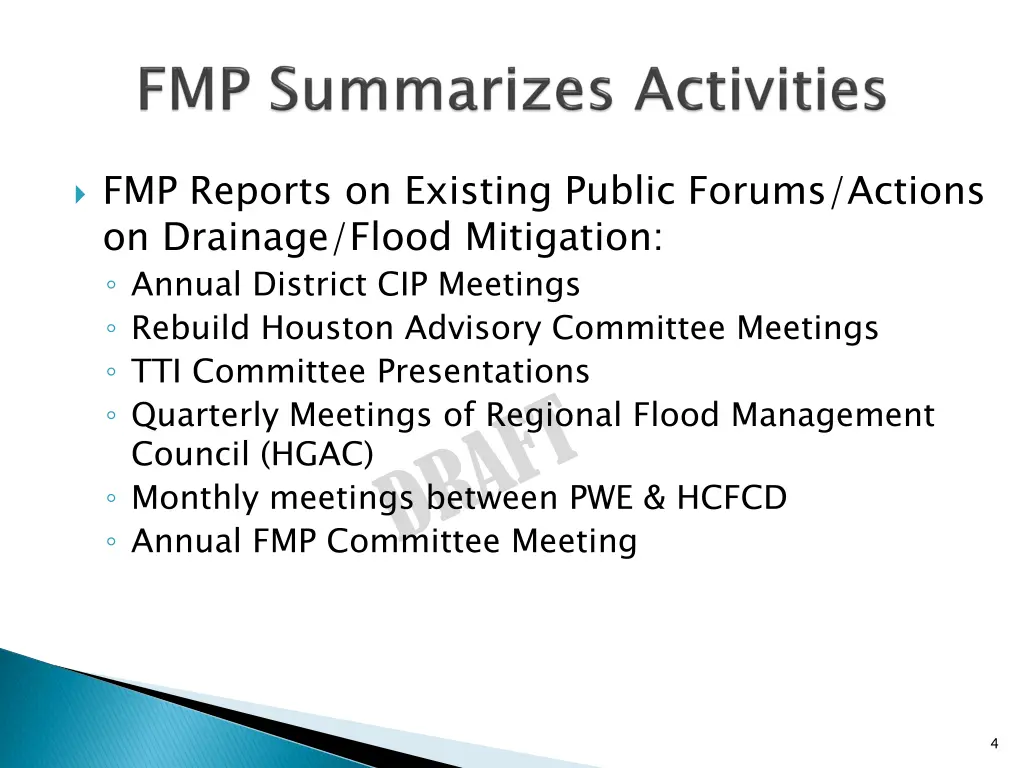 fmp reports on existing public forums actions