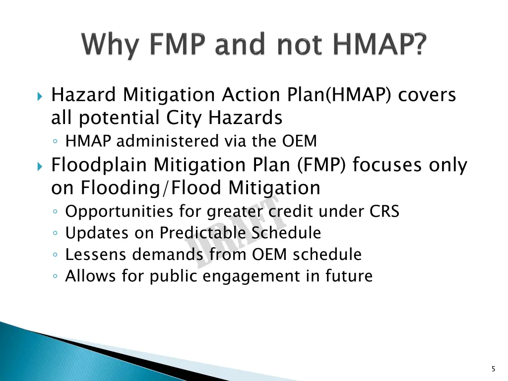 hazard mitigation action plan hmap covers