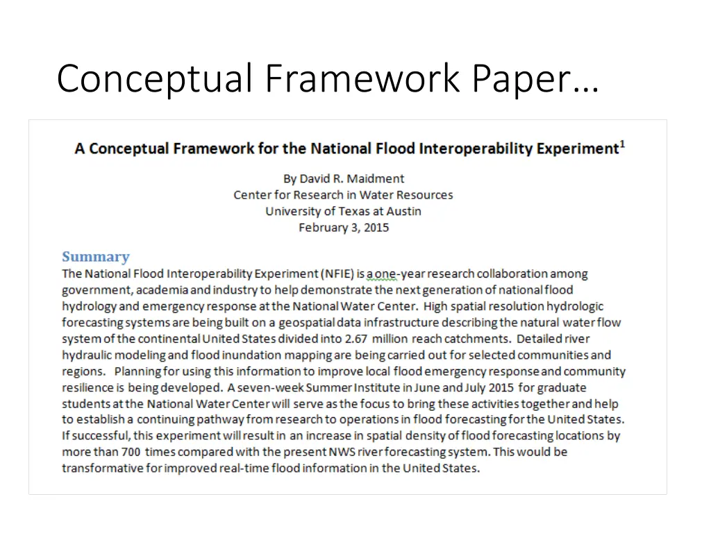 conceptual framework paper