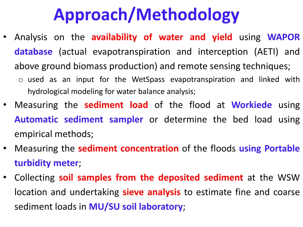 approach methodology