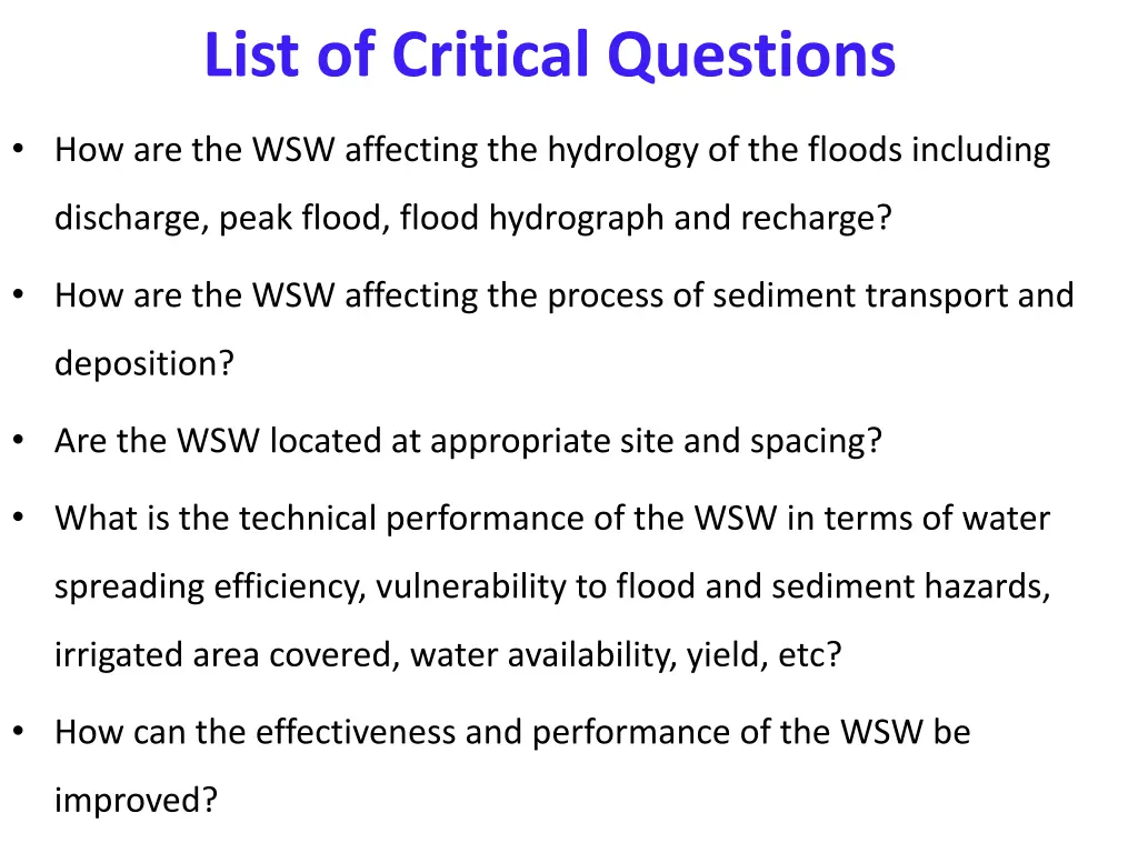list of critical questions