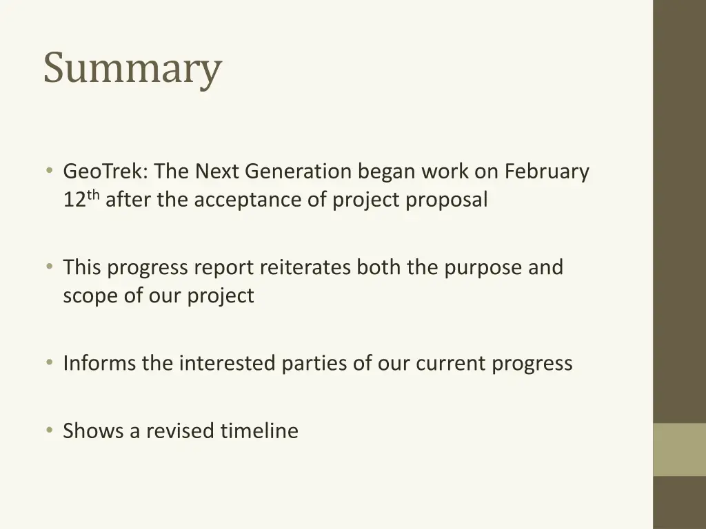 summary