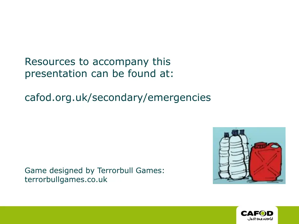 resources to accompany this presentation