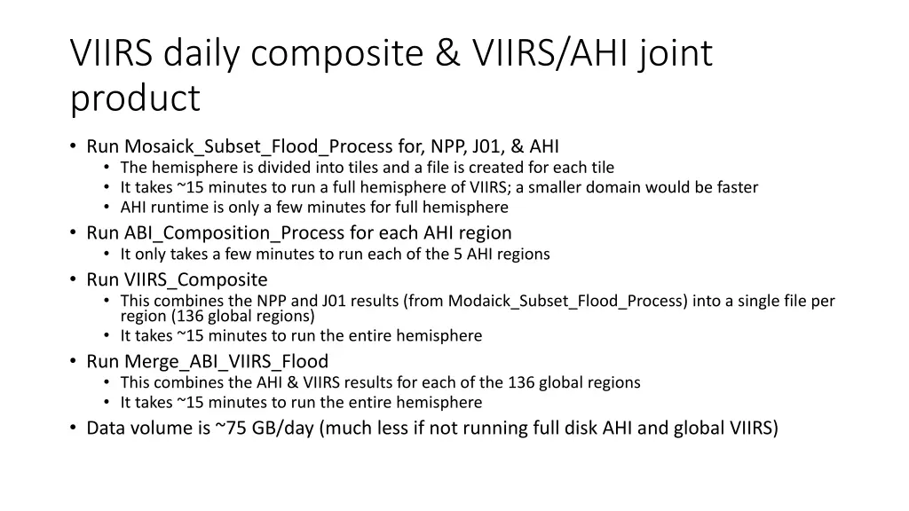 viirs daily composite viirs ahi joint product