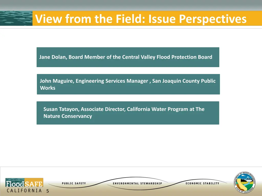 view from the field issue perspectives