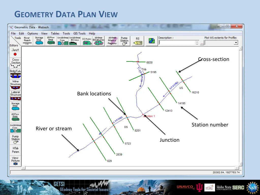 g eometry d ata p lan v iew