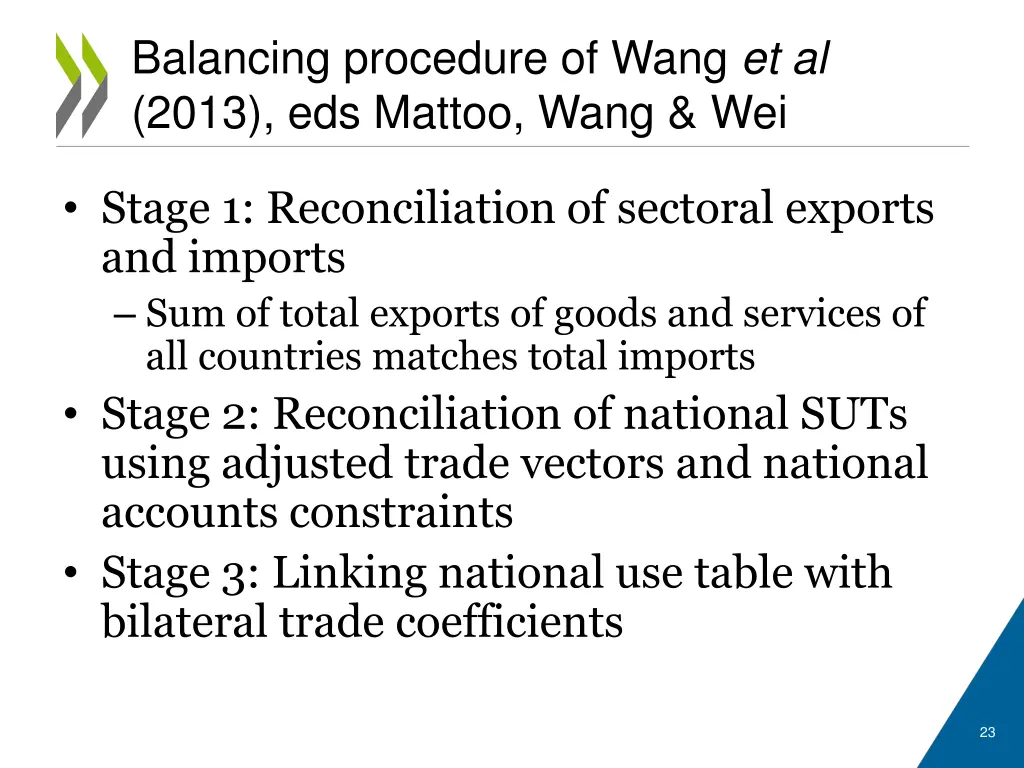 balancing procedure of wang et al 2013 eds mattoo