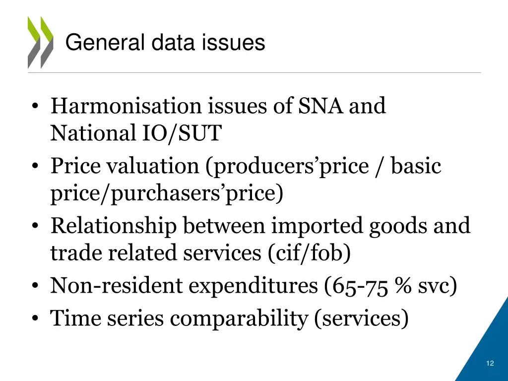 general data issues