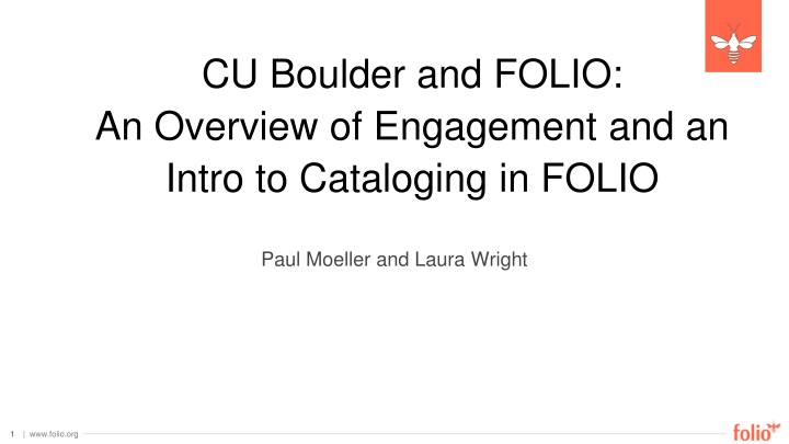 cu boulder and folio an overview of engagement