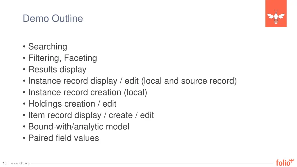 demo outline