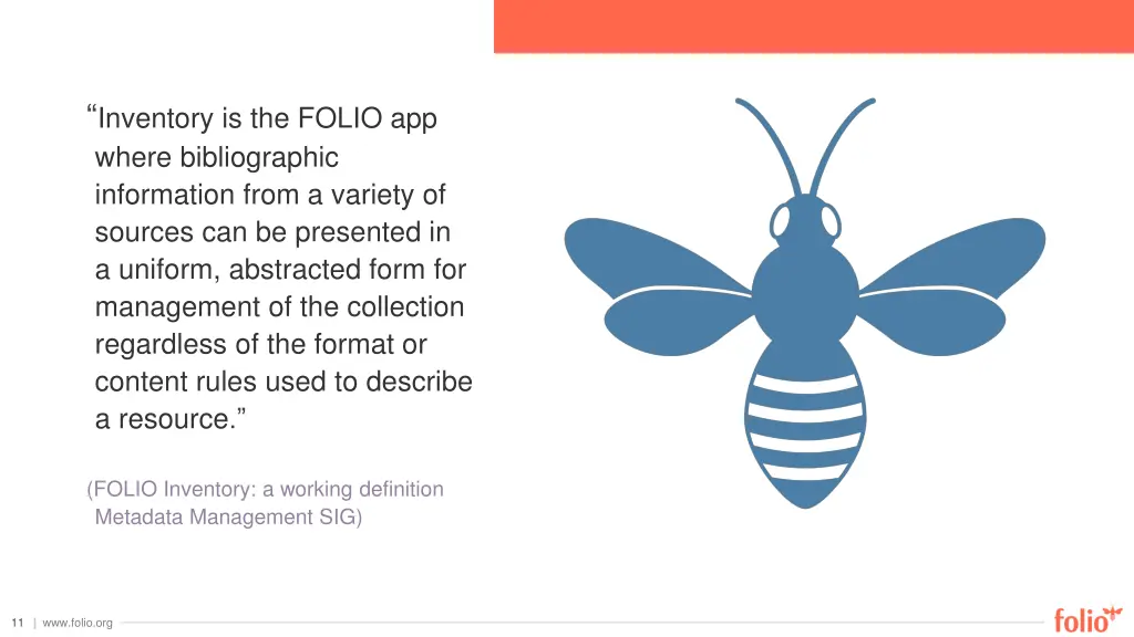 inventory is the folio app where bibliographic