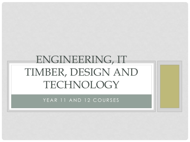 engineering it timber design and technology
